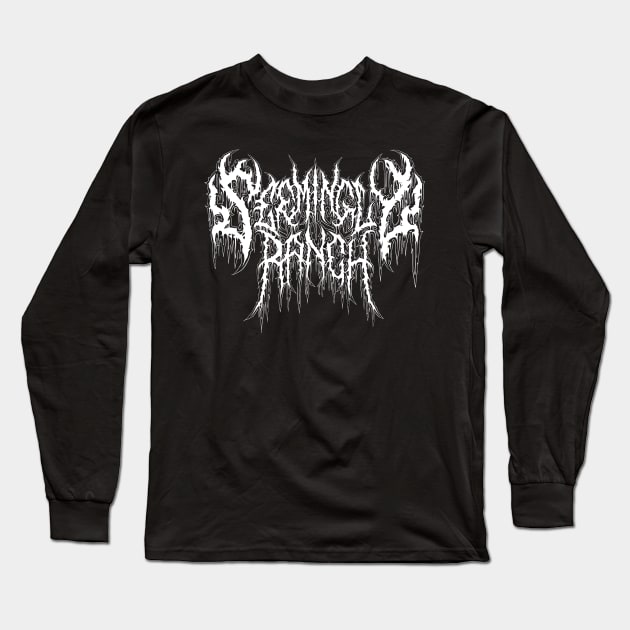 SEEMINGLY RANCH death metal logo Long Sleeve T-Shirt by Brootal Branding